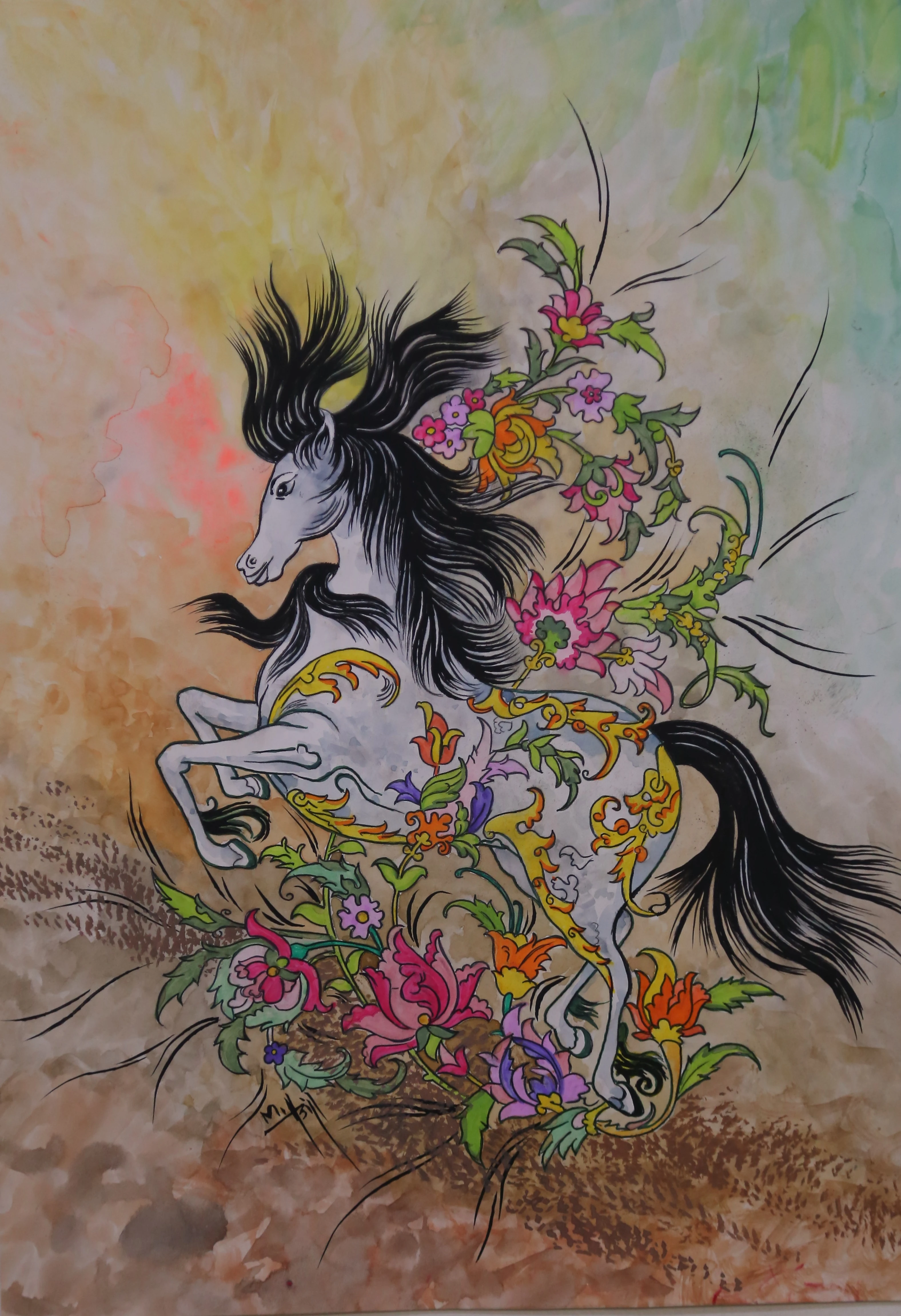 Creative mixed media artwork by Asif Ghayaz